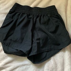 Black athletic shorts